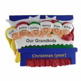 Ornament for Grandparents Christmas Ornament 6 Grandkids Christmas Morning Personalized FREE at PersonalizedOrnamentsMarket.com by Russell Rhodes