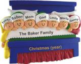 Family Christmas Ornament for 7 Christmas Morning Personalized FREE at PersonalizedOrnamentsMarket.com by Russell Rhodes