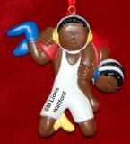 MVP Wrestling Christmas Ornament African American Personalized FREE at PersonalizedOrnamentsMarket.com by Russell Rhodes