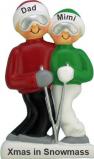 Couples Christmas Ornament Ski Trip Personalized FREE at PersonalizedOrnamentsMarket.com by Russell Rhodes