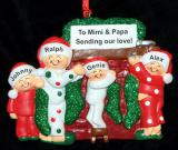 Grandparents Christmas Ornament Winter Morn 4 Grandkids Personalized FREE at PersonalizedOrnamentsMarket.com by Russell Rhodes