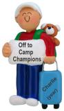 Kids Christmas Ornament Travel Male Personalized FREE at PersonalizedOrnamentsMarket.com by Russell Rhodes