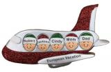 Airplane Christmas Ornament for 5 Personalized FREE at PersonalizedOrnamentsMarket.com by Russell Rhodes