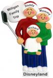 Family Vacation Christmas Ornament for 3 Personalized FREE at PersonalizedOrnamentsMarket.com by Russell Rhodes