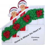 Single Mom Christmas Ornament Holiday Banister 1 Child Personalized FREE at PersonalizedOrnamentsMarket.com by Russell Rhodes