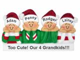 Grandparents Christmas Ornament PJ Fun 4 Grandkids Personalized FREE at PersonalizedOrnamentsMarket.com by Russell Rhodes