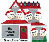 Family Christmas Ornament Home for Xmas for 6 Personalized FREE at PersonalizedOrnamentsMarket.com by Russell Rhodes