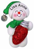 Chrismas Bulb Christmas Ornament Personalized FREE at PersonalizedOrnamentsMarket.com by Russell Rhodes