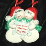 Our First Christmas Married Ornament in Love Personalized FREE at PersonalizedOrnamentsMarket.com by Russell Rhodes