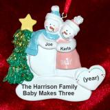 Pregnant Christmas Ornament Holiday Cheer Personalized FREE at PersonalizedOrnamentsMarket.com by Russell Rhodes