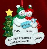 First Christmas as Grandparents Christmas Ornament Baby Boy Personalized FREE at PersonalizedOrnamentsMarket.com by Russell Rhodes