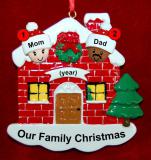 Mixed Race Couples Christmas Ornament Home for the Holidays Personalized FREE at PersonalizedOrnamentsMarket.com by Russell Rhodes