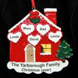 Family Christmas Ornament Hearts of Love for 5 Personalized FREE at PersonalizedOrnamentsMarket.com by Russell Rhodes