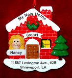 My New Home Single Person Christmas Ornament Personalized FREE at PersonalizedOrnamentsMarket.com by Russell Rhodes