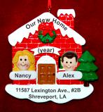 Our New Home for Couple Christmas Ornament Personalized FREE at PersonalizedOrnamentsMarket.com by Russell Rhodes