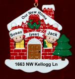 Our New Home Christmas Ornament Personalized FREE at PersonalizedOrnamentsMarket.com by Russell Rhodes