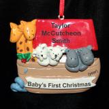 Noah's Ark Christmas Ornament Personalized FREE at PersonalizedOrnamentsMarket.com by Russell Rhodes