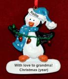 Grandma Christmas Ornament Personalized FREE at PersonalizedOrnamentsMarket.com by Russell Rhodes