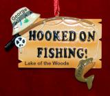 Fishing Christmas Ornament Personalized FREE at PersonalizedOrnamentsMarket.com by Russell Rhodes