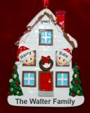 Couple Christmas Ornament Home for Holidays Personalized FREE at PersonalizedOrnamentsMarket.com by Russell Rhodes