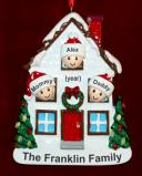 Family Christmas Ornament for 3 Home for Holidays Personalized FREE at PersonalizedOrnamentsMarket.com by Russell Rhodes