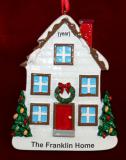 Family Home Christmas Ornament Personalized FREE at PersonalizedOrnamentsMarket.com by Russell Rhodes