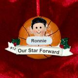 Basketball Ornament for Girl or Boy Personalized FREE at PersonalizedOrnamentsMarket.com by Russell Rhodes