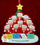 Ornament for Grandparents  10 Grandchildren All Together with Pets Personalized FREE at PersonalizedOrnamentsMarket.com by Russell Rhodes