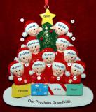 Ornament for Grandparents  11 Grandchildren All Together Personalized FREE at PersonalizedOrnamentsMarket.com by Russell Rhodes