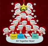 Family Reunion Christmas Ornament All Together for 16 Personalized FREE at PersonalizedOrnamentsMarket.com by Russell Rhodes