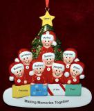 Large Group or Family Christmas Ornament for 8 Personalized FREE at PersonalizedOrnamentsMarket.com by Russell Rhodes