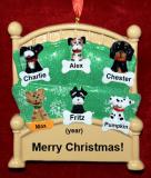 Dogs, Cats, Pets Christmas Ornament Cozy & Warm 6 Personalized FREE at PersonalizedOrnamentsMarket.com by Russell Rhodes