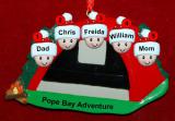 Family Camping Christmas Ornament Adventure Personalized FREE at PersonalizedOrnamentsMarket.com by Russell Rhodes