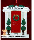 My First Apartment or New Home Christmas Ornament Red Door with Dogs, Cats, Pets Custom Add-ons Personalized FREE at PersonalizedOrnamentsMarket.com by Russell Rhodes