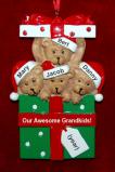 Grandparents Christmas Ornament Hugs & Cuddles 4 Grandkids Personalized FREE at PersonalizedOrnamentsMarket.com by Russell Rhodes