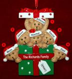 Family of 6 Christmas Ornament Hugs & Cuddles Personalized FREE at PersonalizedOrnamentsMarket.com by Russell Rhodes