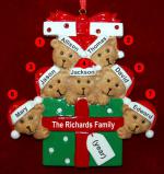 Grandparents Christmas Ornament Hugs & Cuddles 7 Grandkids Personalized FREE at PersonalizedOrnamentsMarket.com by Russell Rhodes