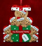 Family of 8 Christmas Ornament Hugs & Cuddles Personalized FREE at PersonalizedOrnamentsMarket.com by Russell Rhodes