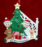 Couples Christmas Ornament Ready to Celebrate with Pets Personalized FREE at PersonalizedOrnamentsMarket.com by Russell Rhodes