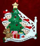 Grandparents Christmas Ornament 4 Grandkids Ready to Celebrate Personalized FREE at PersonalizedOrnamentsMarket.com by Russell Rhodes