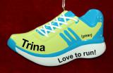 Running Christmas Ornament Fun in Fitness Personalized FREE at PersonalizedOrnamentsMarket.com by Russell Rhodes