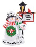 Adopted Child Christmas Ornament by Winter Lamp Light for 3 Personalized FREE at PersonalizedOrnamentsMarket.com by Russell Rhodes