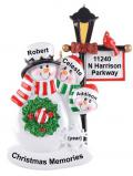 New Home Christmas Ornament by Winter Lamp Light for 3 Personalized FREE at PersonalizedOrnamentsMarket.com by Russell Rhodes