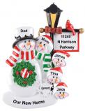 New Home Christmas Ornament by Winter Lamp Light for 5 Personalized FREE at PersonalizedOrnamentsMarket.com by Russell Rhodes