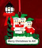 Family Christmas Ornament Caroling for 3 Personalized FREE at PersonalizedOrnamentsMarket.com by Russell Rhodes