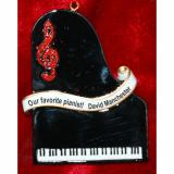 Pure Talent Piano Christmas Ornament Personalized FREE at PersonalizedOrnamentsMarket.com by Russell Rhodes