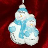 Single Parent Mom or Dad Christmas Ornament 1st Xmas with Child Personalized FREE at PersonalizedOrnamentsMarket.com by Russell Rhodes