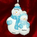 Single Parent Mom or Dad Christmas Ornament With Love 1 Child Personalized FREE at PersonalizedOrnamentsMarket.com by Russell Rhodes