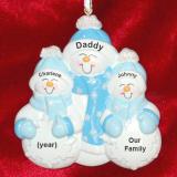 Single Parent Mom or Dad Christmas Ornament With Love 2 Children Personalized FREE at PersonalizedOrnamentsMarket.com by Russell Rhodes