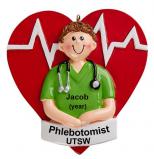 Medical Technician Ornament Focus on Health Male Personalized FREE at PersonalizedOrnamentsMarket.com by Russell Rhodes